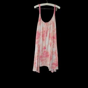 Lilac & London Pink Tie Dye Nightgown Nighty Sleep Dress 2X
